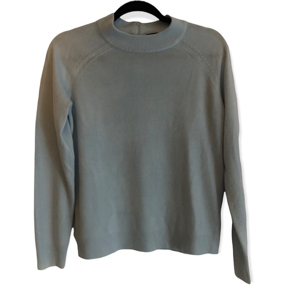 Karen Scott Sweaters - Women's Karen Scott Light Blue Turtle Neck Sweater